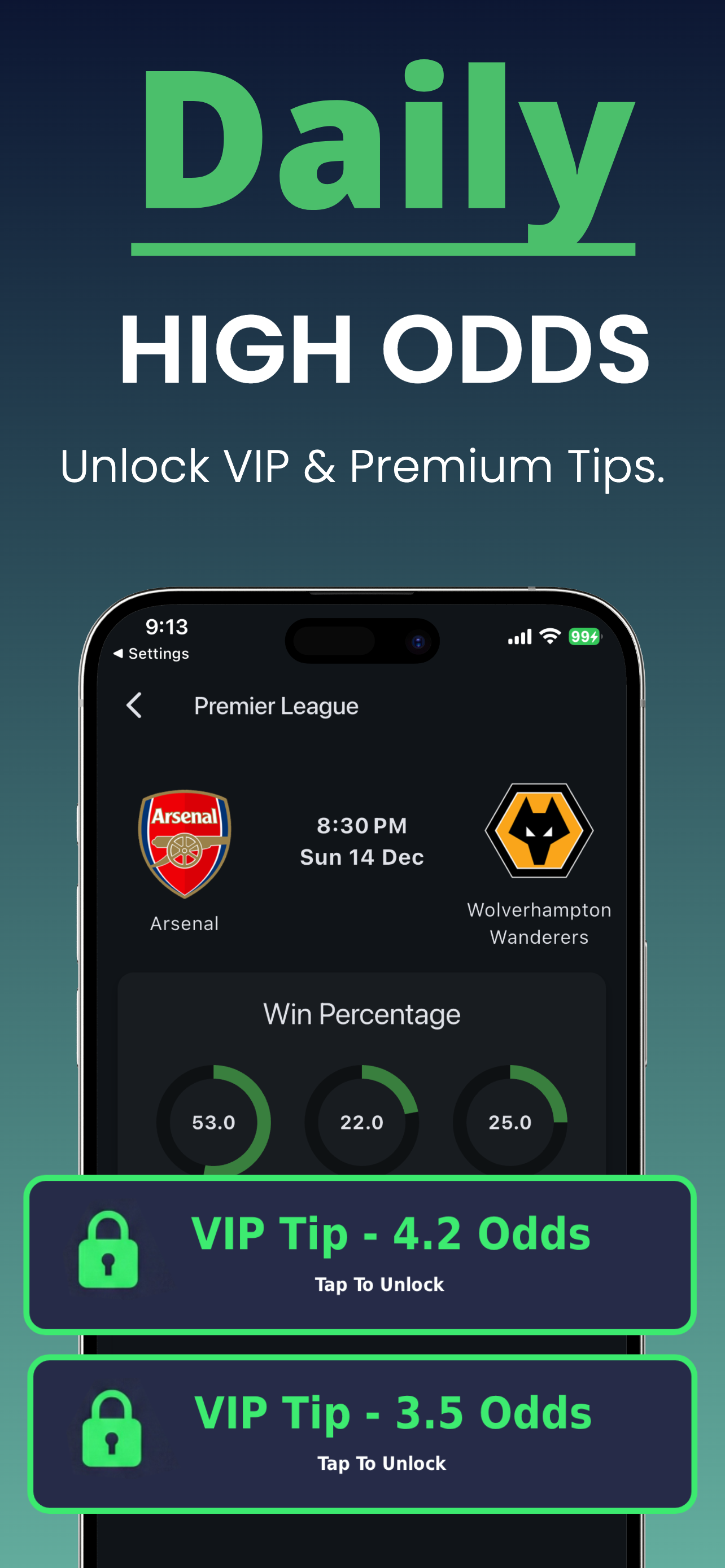 Daily High Odds - VIP & Premium Betting Tips